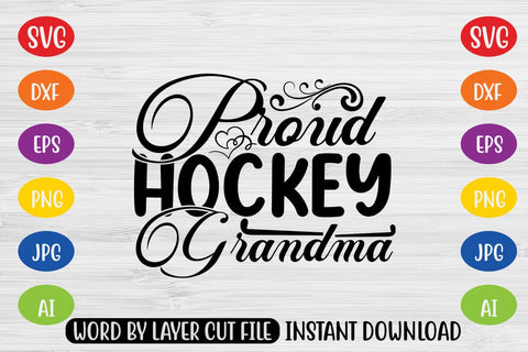 Proud Hockey Grandma SVG MStudio 