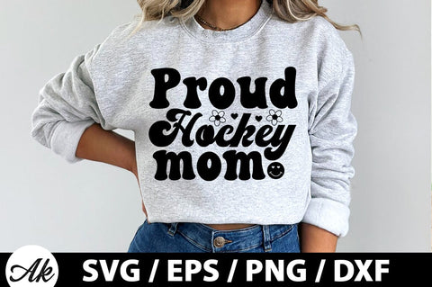 Proud hockey mom Retro SVG SVG akazaddesign 