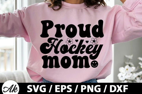 Proud hockey mom Retro SVG SVG akazaddesign 