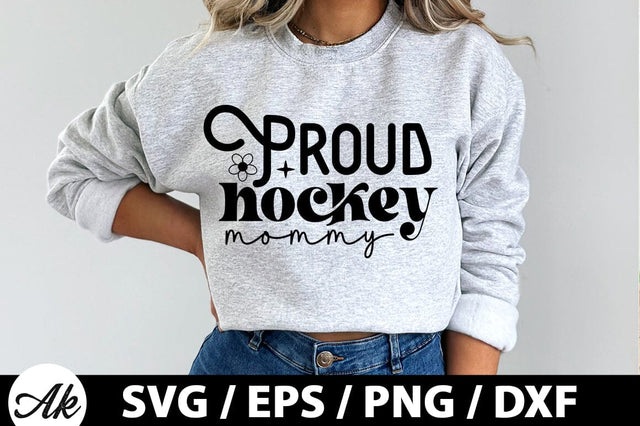 Proud hockey mommy Retro SVG SVG akazaddesign 