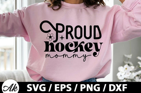 Proud hockey mommy Retro SVG SVG akazaddesign 