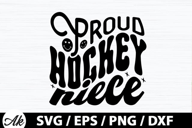 Proud hockey niece Retro SVG SVG akazaddesign 