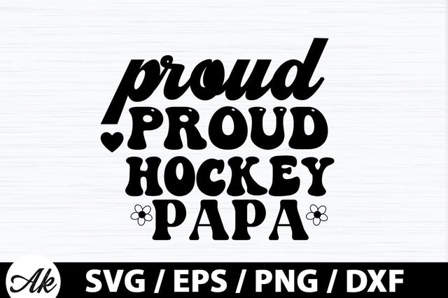 Proud hockey papa Retro SVG SVG akazaddesign 