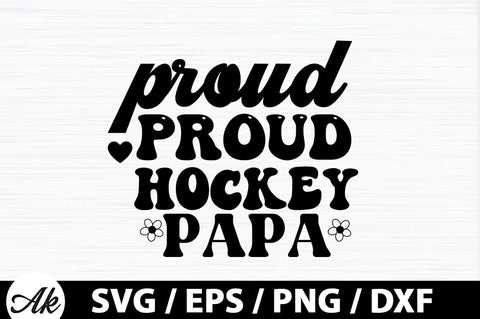 Proud hockey papa Retro SVG SVG akazaddesign 