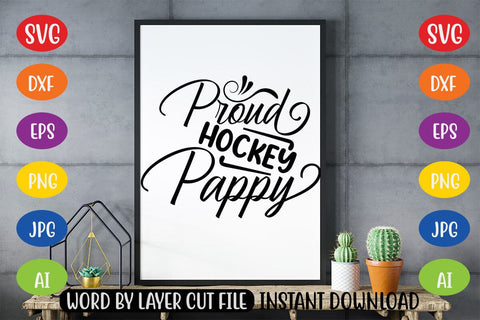 Proud Hockey Pappy SVG MStudio 