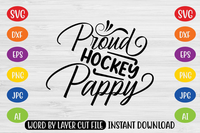 Proud Hockey Pappy SVG MStudio 