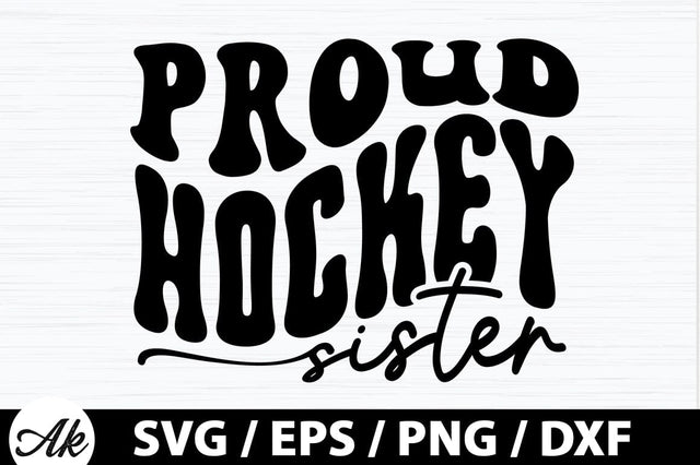 Proud hockey sister Retro SVG SVG akazaddesign 