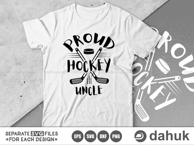 Proud Hockey Uncle, Hockey Uncle, Hockey Family svg, Hockey Grandma svg, hockey svg, Cut file, for silhouette, Design space vinyl cut file SVG dahukdesign 