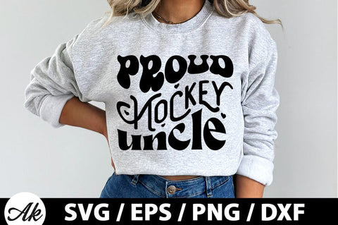 Proud hockey uncle Retro SVG SVG akazaddesign 