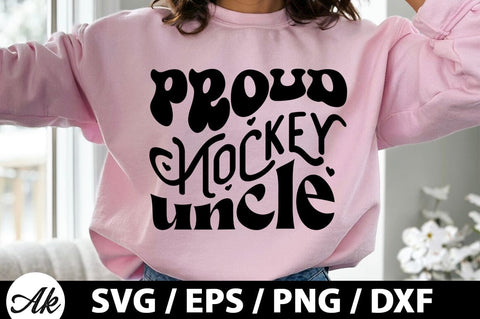 Proud hockey uncle Retro SVG SVG akazaddesign 