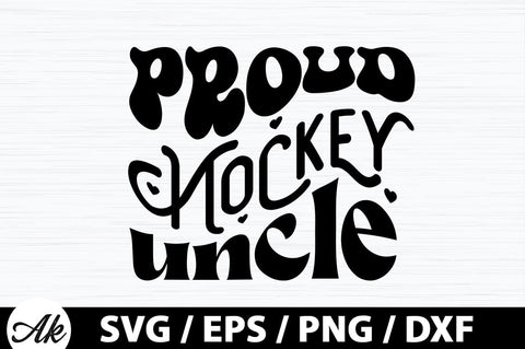 Proud hockey uncle Retro SVG SVG akazaddesign 