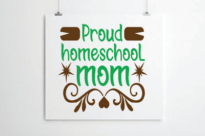 Proud homeschool mom SVG thesvgfactory 