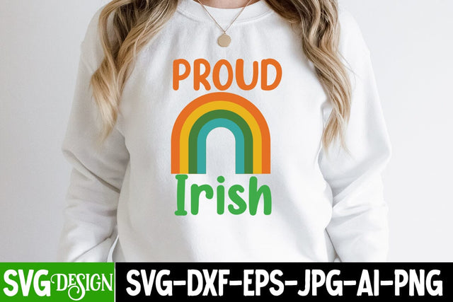 proud irish SVG Cut File, St.Patrick's Sublimation PNG, St.Patrick's Flag SVG Cut File, St.Patrick's Clipart PNG SVG BlackCatsMedia 