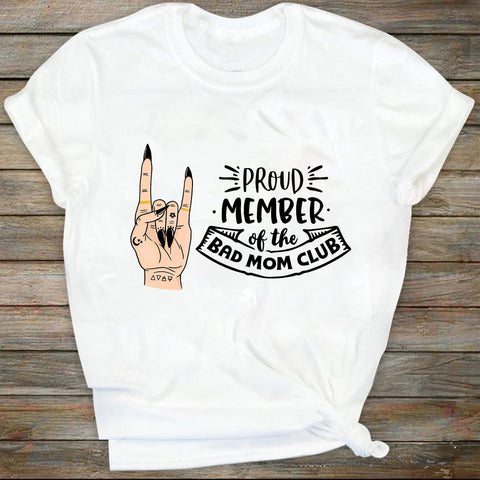 Proud Member Of the Bad Moms Club Svg File,Svg File for Cricut, Ai, Png, Dxf. Eps SVG DiamondDesign 