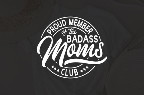 Proud Member Of The badass Moms Club svg, Badass Mom svg, Cool Moms svg, funny mom svg, sassy svg, Printable svg, Cricut svg SVG Fauz 