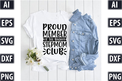 proud member of the badass stepmom club SVG SVGista 
