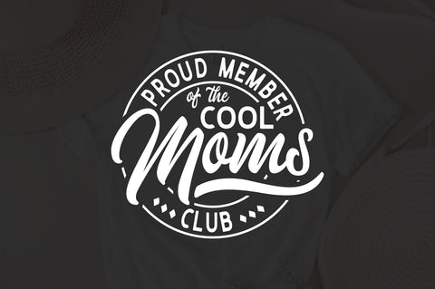 Proud Member Of The cool Moms Club svg, Badass Mom svg, Cool Moms svg, funny mom svg, sassy svg, Printable svg, Cricut svg SVG Fauz 
