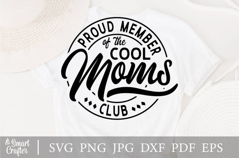 Proud Member Of The cool Moms Club svg, Badass Mom svg, Cool Moms svg, funny mom svg, sassy svg, Printable svg, Cricut svg SVG Fauz 