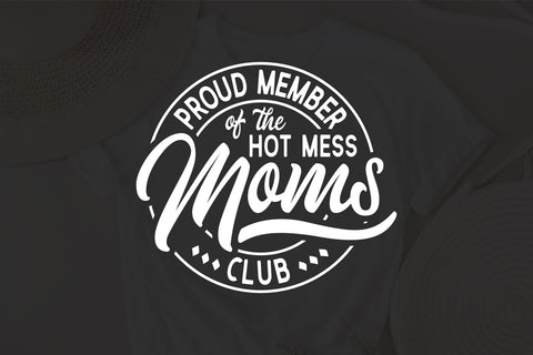 Proud Member Of The hot mees Moms Club svg, Badass Mom svg, Cool Moms svg, funny mom svg, sassy svg, Printable svg, Cricut svg SVG Fauz 