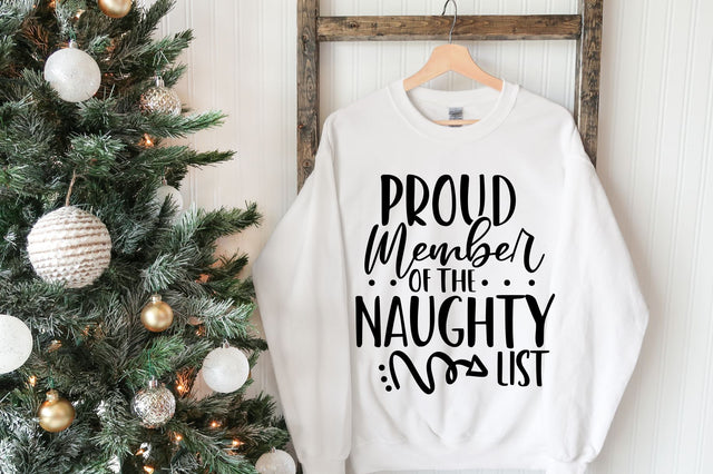 Proud Member Of The Naughty List | Funny Christmas SVG RedFoxDesignsUS 
