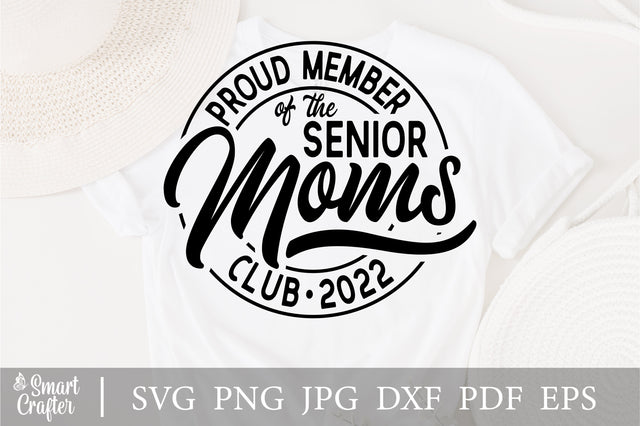Proud Member Of The senior Moms Club svg, Badass Mom svg, Cool Moms svg, funny mom svg, sassy svg, Printable svg, Cricut svg SVG Fauz 