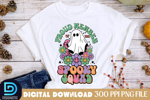 Proud member of the spooky squad, Halloween Sublimation Design Sublimation DESIGNISTIC 