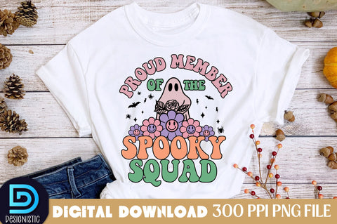 Proud member of the spooky squad, Halloween Sublimation Design Sublimation DESIGNISTIC 