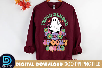 Proud member of the spooky squad, Halloween Sublimation Design Sublimation DESIGNISTIC 
