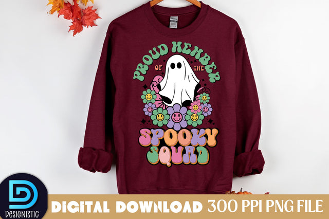 Proud member of the spooky squad, Halloween Sublimation Design Sublimation DESIGNISTIC 