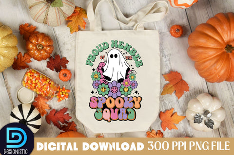 Proud member of the spooky squad, Halloween Sublimation Design Sublimation DESIGNISTIC 