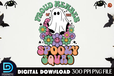Proud member of the spooky squad, Halloween Sublimation Design Sublimation DESIGNISTIC 