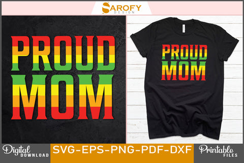 Proud mom funny LGBTQ gay pride month vector rainbow lover SVG SVG Sarofydesign 
