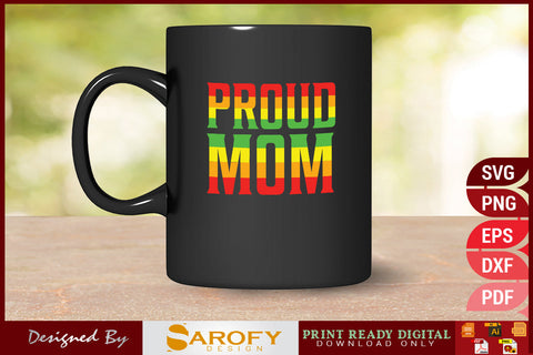 Proud mom funny LGBTQ gay pride month vector rainbow lover SVG SVG Sarofydesign 