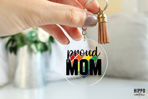 Proud Mom Gay Pride SVG SVG Hippo Creations 