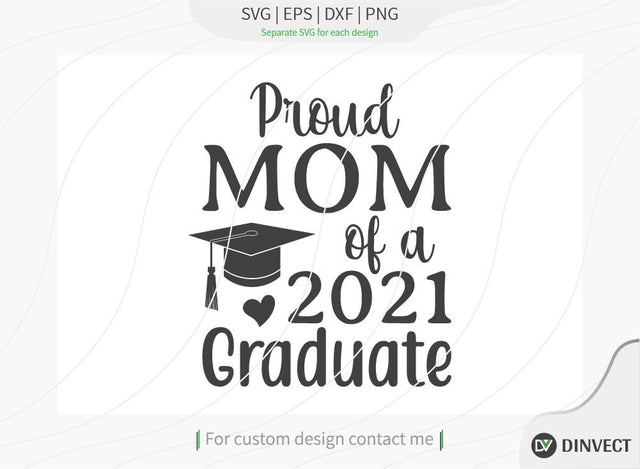 Proud mom of a 2021 graduate SVG Cut File, Teacher Life SVG, School T-shirt Design, Teacher SVG, I’m A Teacher Classy Svg, Educated Essential Svg, SVG Dinvect 