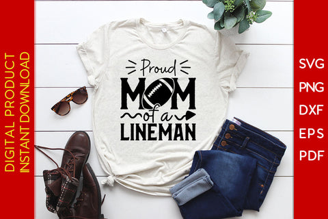 Proud Mom Of A Lineman SVG PNG PDF Cut File SVG Creativedesigntee 