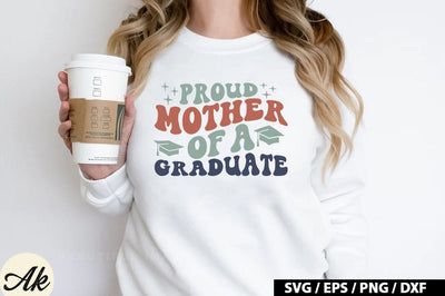Proud mother of a graduate Retro SVG SVG akazaddesign 