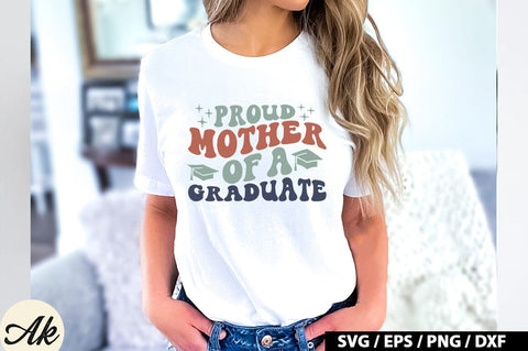 Proud mother of a graduate Retro SVG SVG akazaddesign 