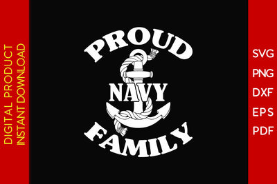 Proud Navy Family SVG PNG PDF Cut File SVG Creativedesigntee 
