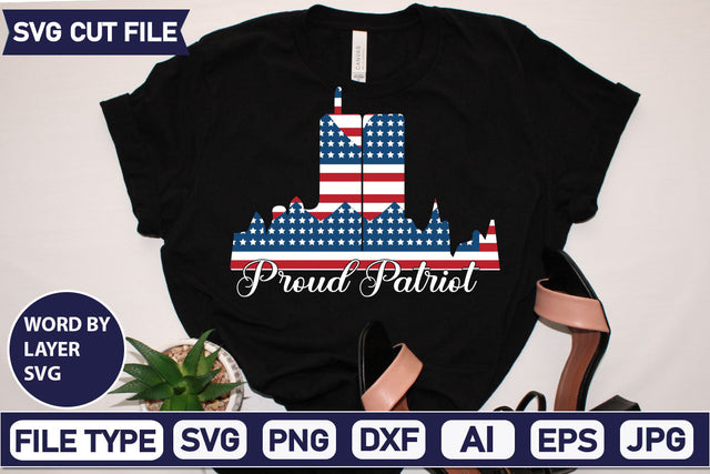 Proud Patriot SVG Cut File SVGs quotes-and-sayings food-drink mini-bundles print-cut on-sale Clipart Clip Art Sublimation or Vinyl Shirt Design SVG DesignPlante 503 