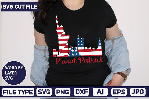 Proud Patriot SVG Cut File SVGs quotes-and-sayings food-drink mini-bundles print-cut on-sale Clipart Clip Art Sublimation or Vinyl Shirt Design SVG DesignPlante 503 