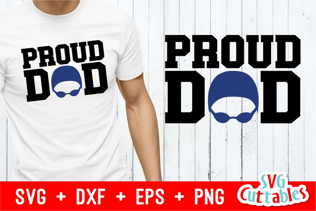 Proud Swim Dad SVG Svg Cuttables 