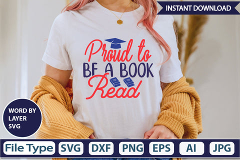 Proud To Be A Book Read SVG Cut File SVG DesignPlante 503 