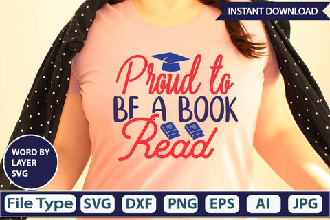 Proud To Be A Book Read SVG Cut File SVG DesignPlante 503 