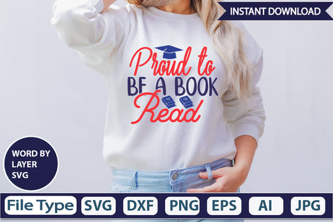 Proud To Be A Book Read SVG Cut File SVG DesignPlante 503 