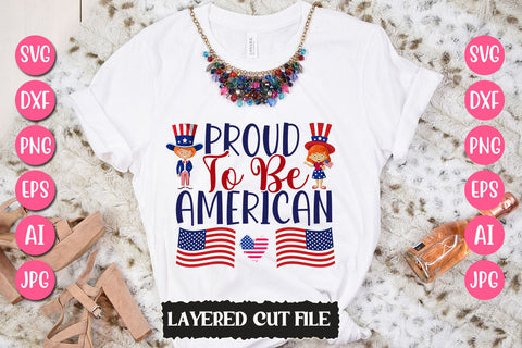 Proud To Be American SVG Cut File SVG Newmockups 