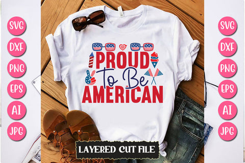 Proud To Be American SVG Cut File SVG Newmockups 