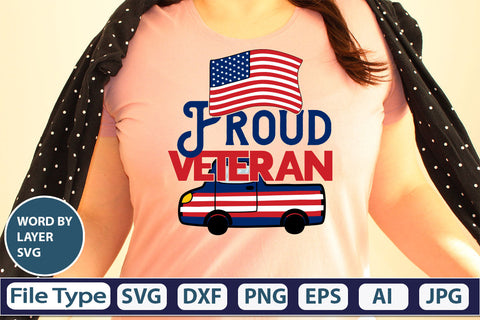 Proud Veteran SVG Cut File SVG DesignPlante 503 