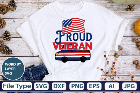 Proud Veteran SVG Cut File SVG DesignPlante 503 