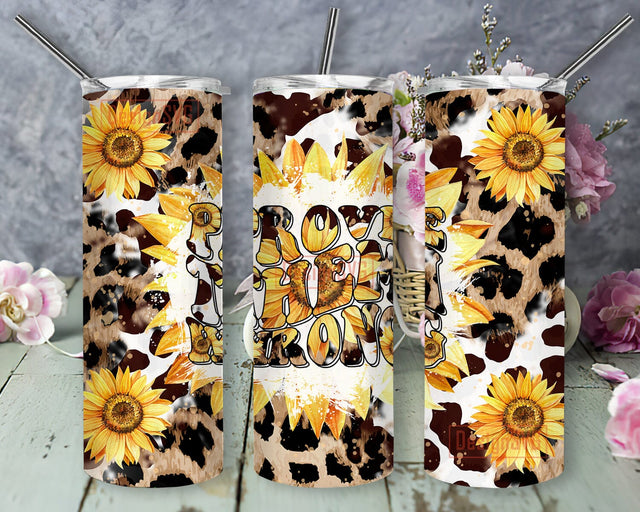 Prove Them Wrong 20oz Sublimation Tumbler Designs, Leopard Sunflower Tumbler, Western Patterns Png, Western Sunflower Tumbler Sublimation DesignSVG 